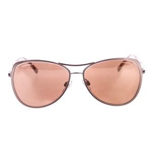 CHANEL Rose Gold Pilot Sunglasses